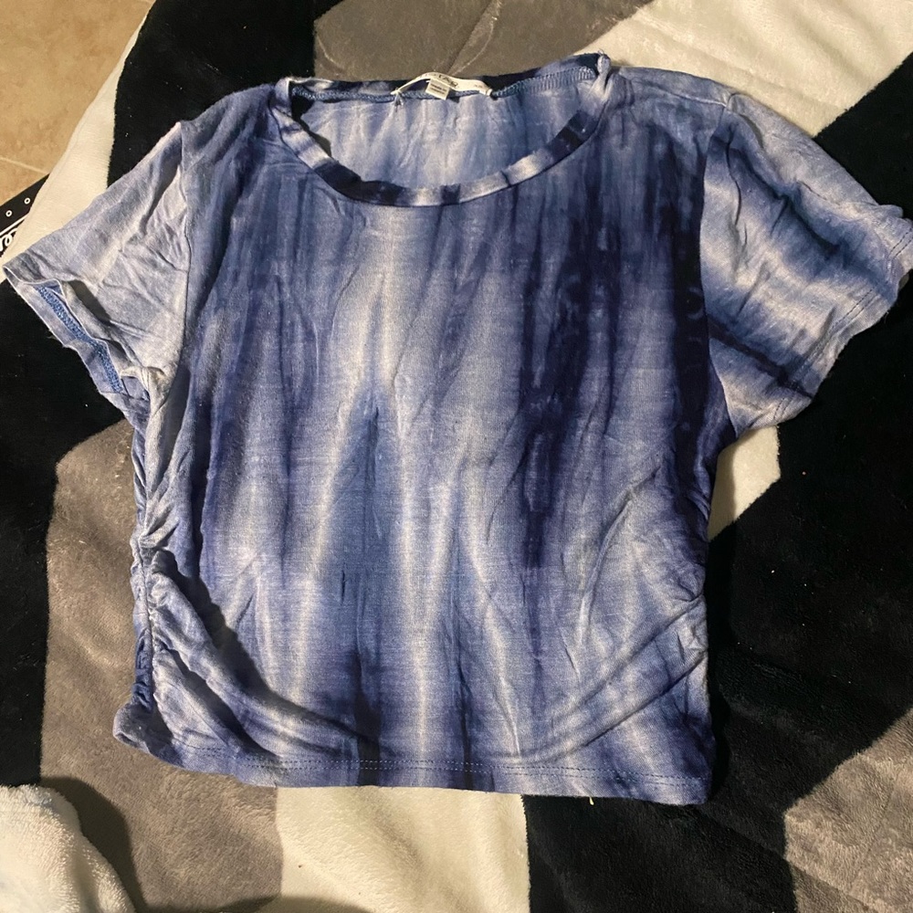 Blue crop top